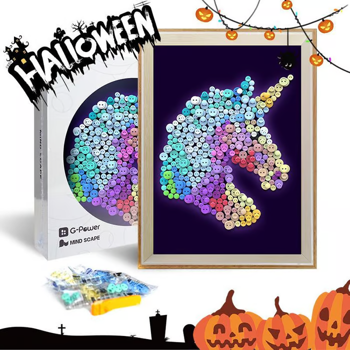 🔥LAST DAY 50% OFF✨Crafted by Hand-🎨DIY Button Art Painting Kit