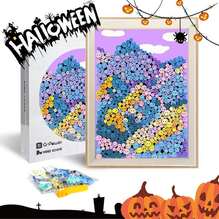 🔥LAST DAY 50% OFF✨Crafted by Hand-🎨DIY Button Art Painting Kit