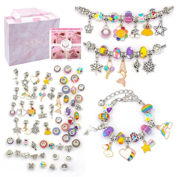 🎁2023-Christmas Hot Sale🎁🎉The Best Gift For Children-🎀DIY Gorgeous Bracelet Set-Festivesl