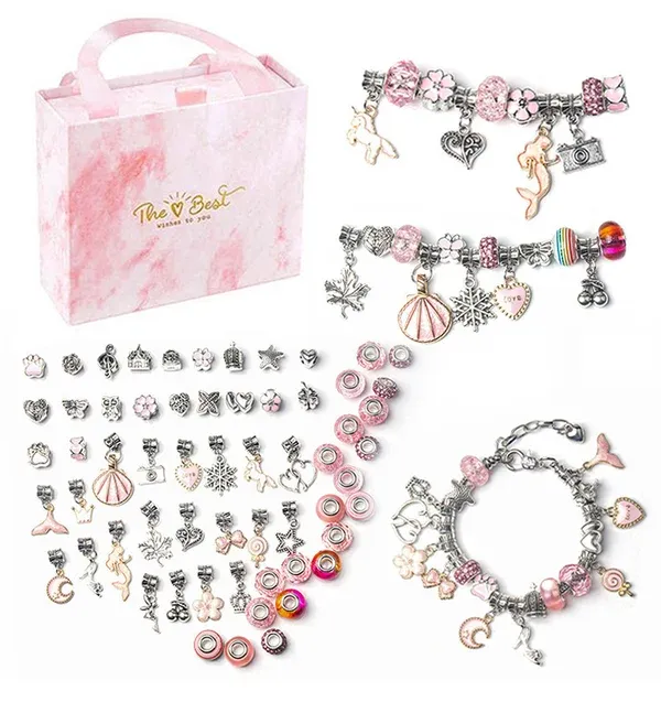 🎁2023-Christmas Hot Sale🎁🎉The Best Gift For Children-🎀DIY Gorgeous Bracelet Set-Festivesl