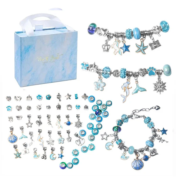 🎁2023-Christmas Hot Sale🎁🎉The Best Gift For Children-🎀DIY Gorgeous Bracelet Set-Festivesl