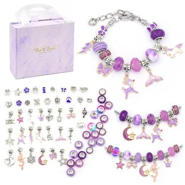 🎁2023-Christmas Hot Sale🎁🎉The Best Gift For Children-🎀DIY Gorgeous Bracelet Set-Festivesl