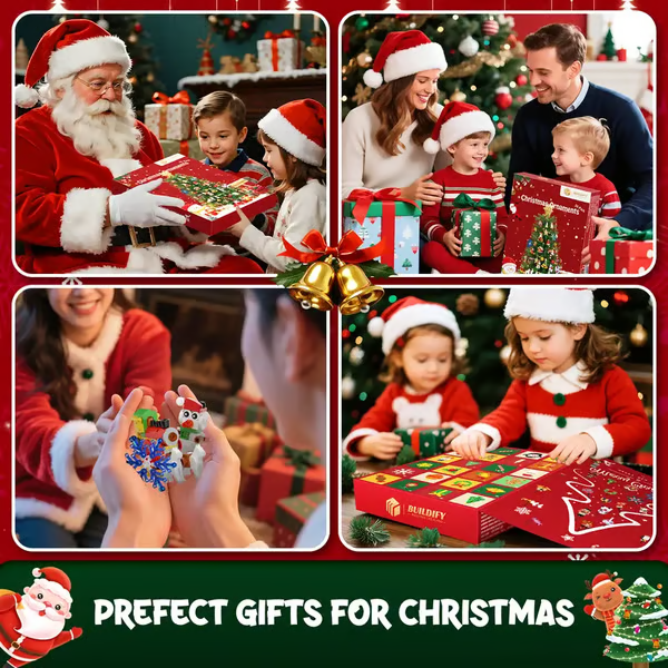 ⏳ Last Day 49% OFF – 🎄24-Day Christmas Surprise Countdown Calendar | 24 Daily Compartments with Surprise Toys for a Fun Screen-Free Holiday Tradition 🎁✨