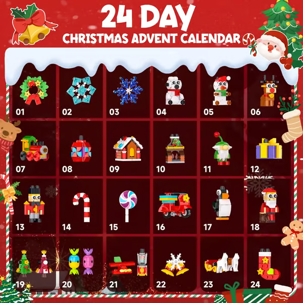 ⏳ Last Day 49% OFF – 🎄24-Day Christmas Surprise Countdown Calendar | 24 Daily Compartments with Surprise Toys for a Fun Screen-Free Holiday Tradition 🎁✨
