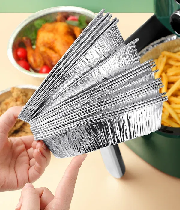 (🌲Early Christmas Sale- SAVE 48% OFF)50 Pcs Set Reusable Aluminum Foil Air Fryer Liners-BUY 2 GET EXTRA 10 % OFF-Festivesl