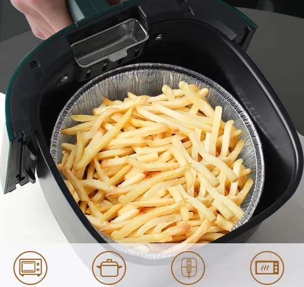 (🌲Early Christmas Sale- SAVE 48% OFF)50 Pcs Set Reusable Aluminum Foil Air Fryer Liners-BUY 2 GET EXTRA 10 % OFF-Festivesl