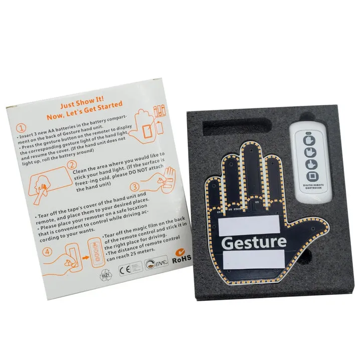 Middle Finger Gesture Light with Remote-Festivesl