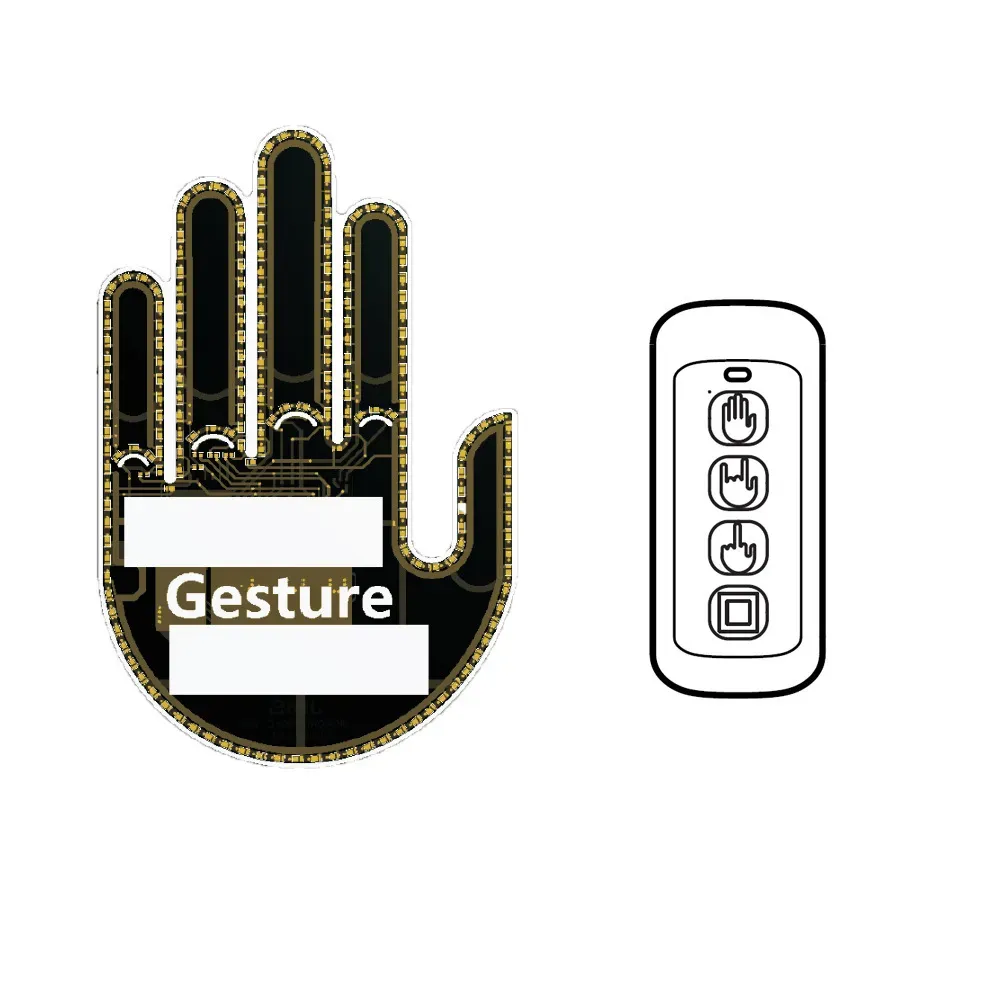 Middle Finger Gesture Light with Remote-Festivesl