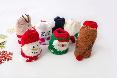 (🌲EARLY CHRISTMAS SALE - 49% OFF) 🎁🧦Christmas Style Thickened Warm Socks - Gift Wrapping🎁BUY 4 GET EXTRA 10% OFF-Festivesl