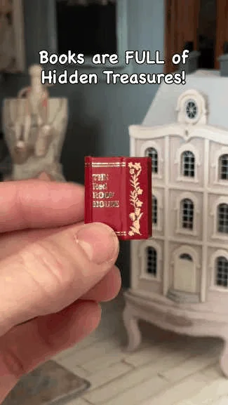 🔥Last Day 50% OFF - 🎀1:12 scale tiny book houses