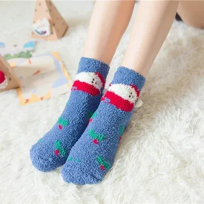 (🌲EARLY CHRISTMAS SALE - 49% OFF) 🎁🧦Christmas Style Thickened Warm Socks - Gift Wrapping🎁BUY 4 GET EXTRA 10% OFF-Festivesl