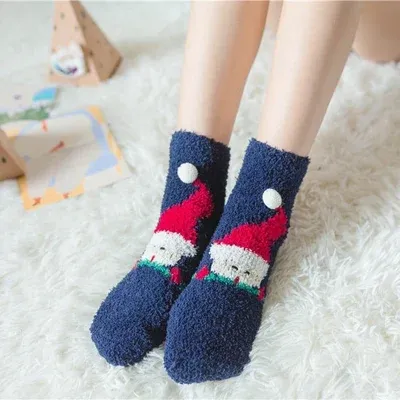 (🌲EARLY CHRISTMAS SALE - 49% OFF) 🎁🧦Christmas Style Thickened Warm Socks - Gift Wrapping🎁BUY 4 GET EXTRA 10% OFF-Festivesl