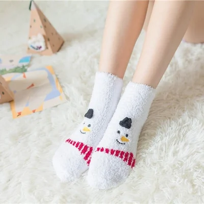 (🌲EARLY CHRISTMAS SALE - 49% OFF) 🎁🧦Christmas Style Thickened Warm Socks - Gift Wrapping🎁BUY 4 GET EXTRA 10% OFF-Festivesl