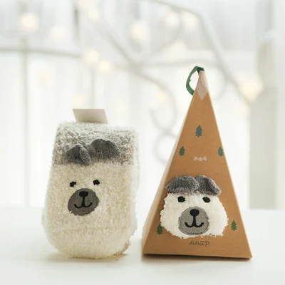 (🌲EARLY CHRISTMAS SALE - 49% OFF) 🎁🧦Christmas Style Thickened Warm Socks - Gift Wrapping🎁BUY 4 GET EXTRA 10% OFF-Festivesl