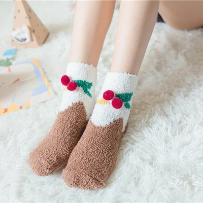 (🌲EARLY CHRISTMAS SALE - 49% OFF) 🎁🧦Christmas Style Thickened Warm Socks - Gift Wrapping🎁BUY 4 GET EXTRA 10% OFF-Festivesl