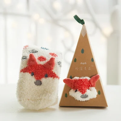 (🌲EARLY CHRISTMAS SALE - 49% OFF) 🎁🧦Christmas Style Thickened Warm Socks - Gift Wrapping🎁BUY 4 GET EXTRA 10% OFF-Festivesl