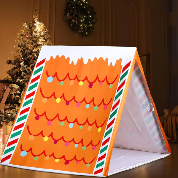 ✨ Gingerbread Christmas Tent — Where Holiday Dreams Find a Home 🍪🎄