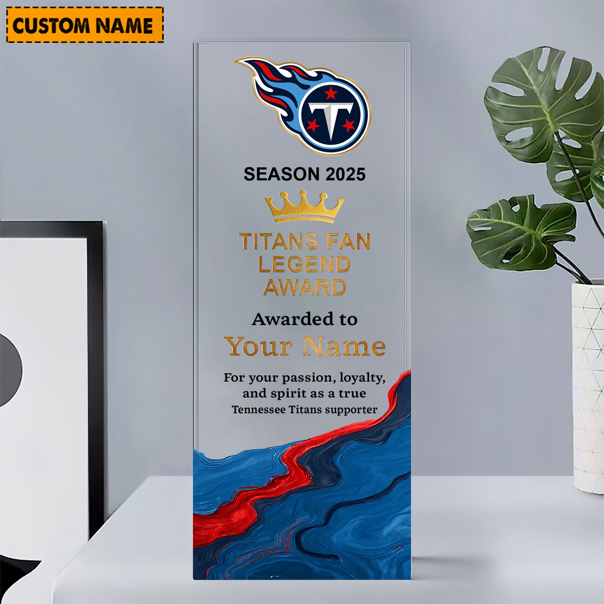 NFL Personalized Acrylic Award Plaque Funny Christmas Gift For Family - Limited Edition