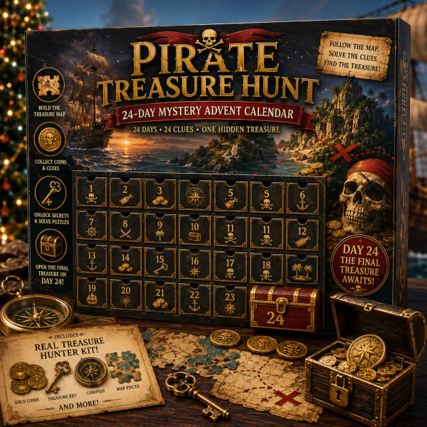 ⏳ Last Day 50% OFF – 🎁✨24-Day Mystery Adventure Advent Calendar Collection | 24 Clues, Hands-On Puzzles & One Final Reveal