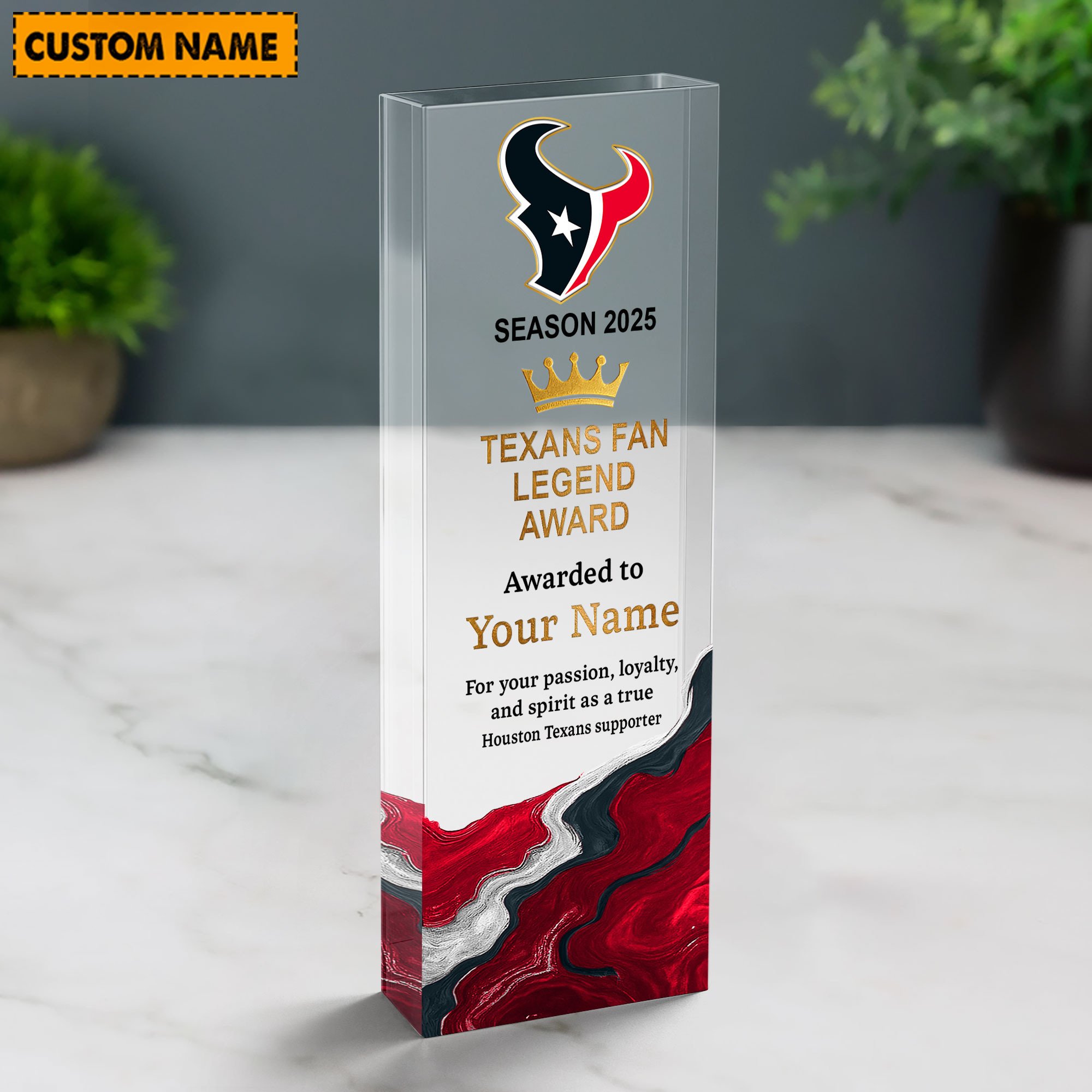 NFL Personalized Acrylic Award Plaque Funny Christmas Gift For Family - Limited Edition
