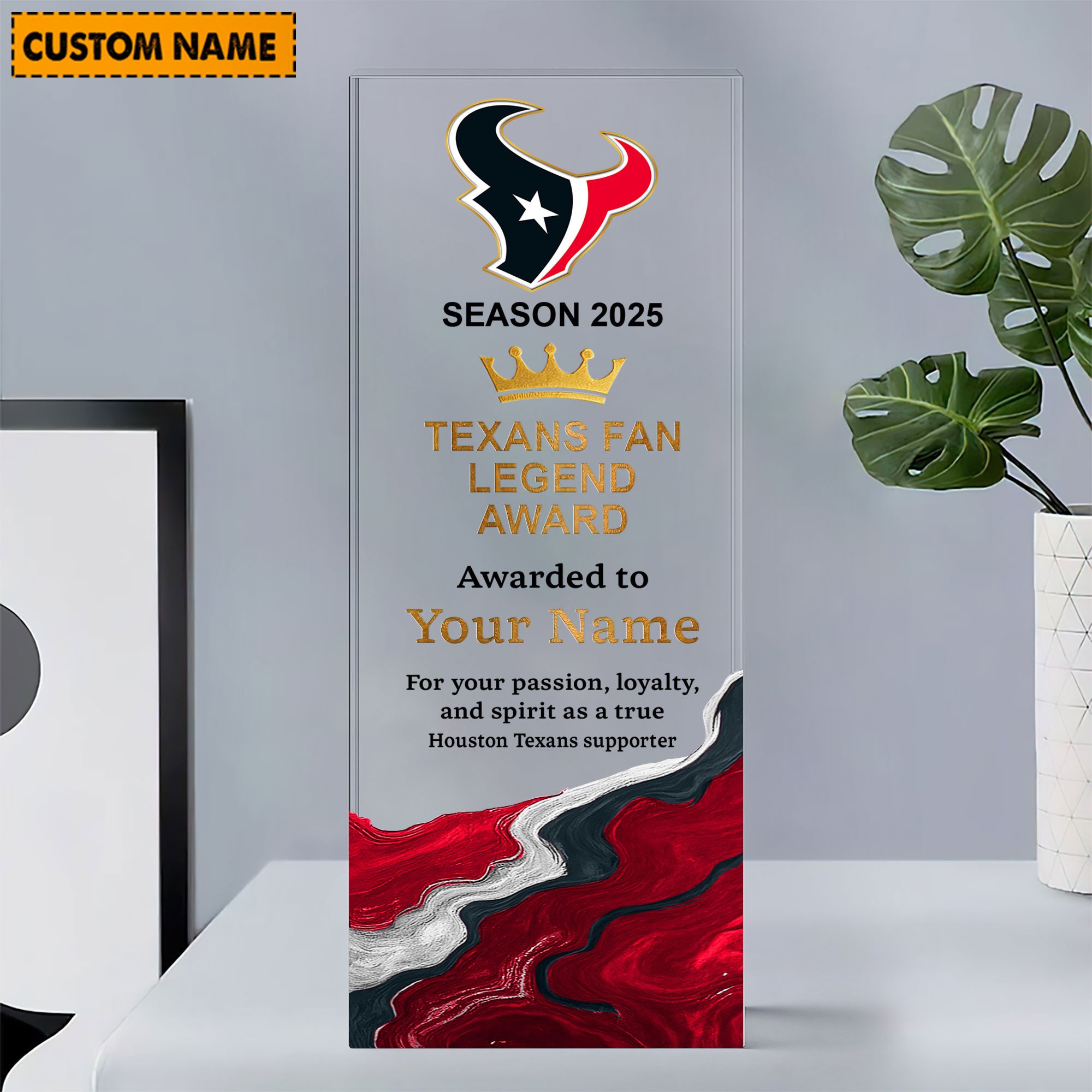 NFL Personalized Acrylic Award Plaque Funny Christmas Gift For Family - Limited Edition