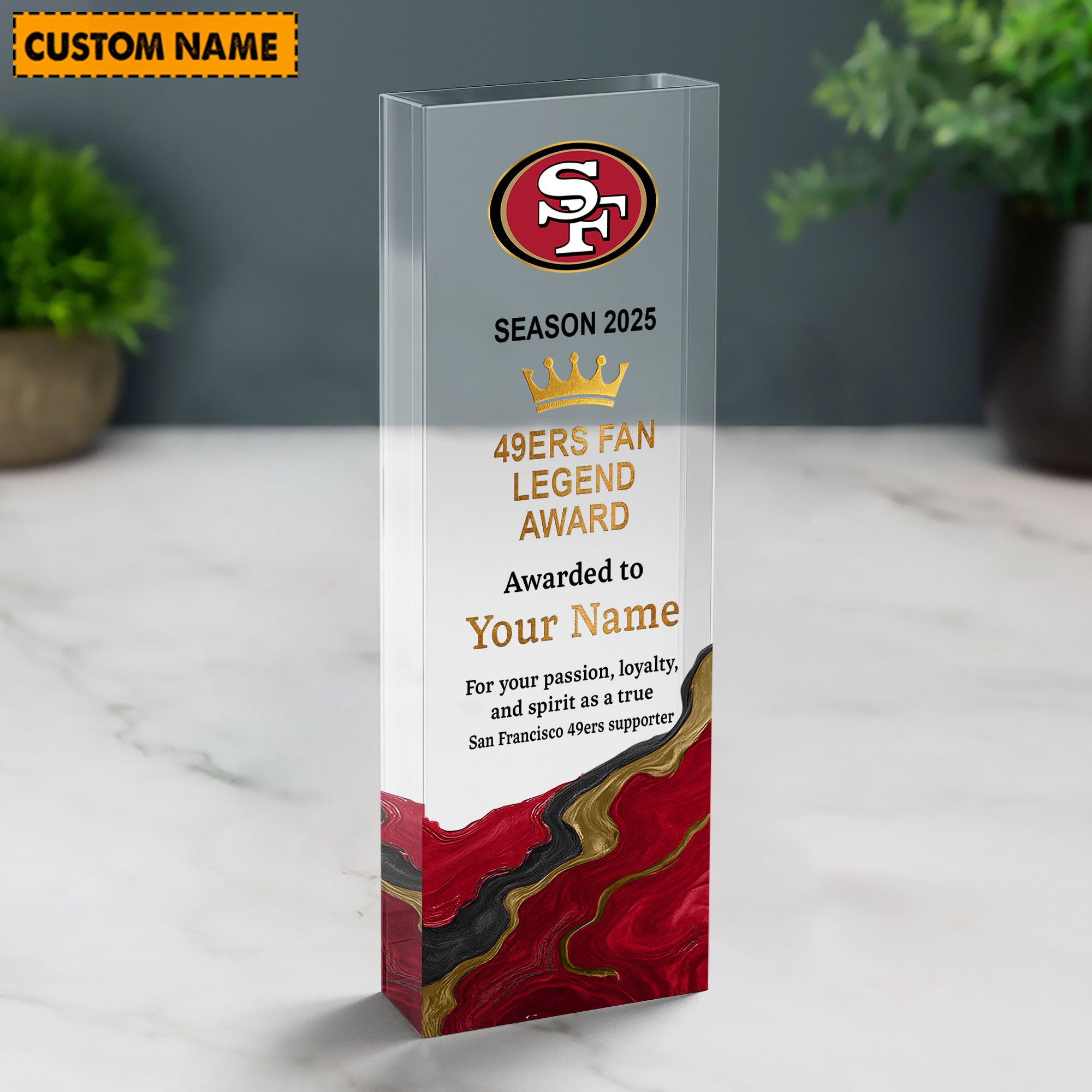NFL Personalized Acrylic Award Plaque Funny Christmas Gift For Family - Limited Edition