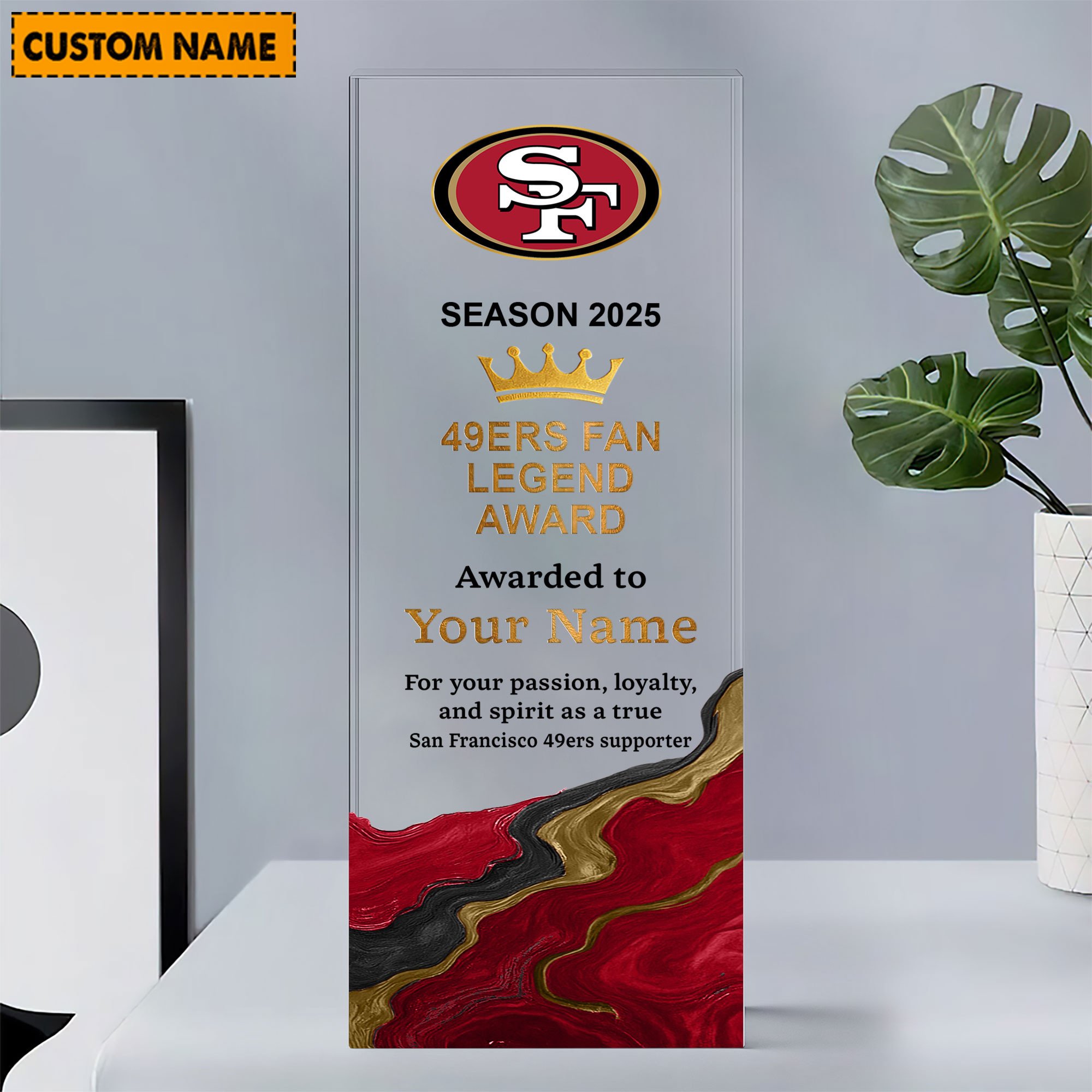NFL Personalized Acrylic Award Plaque Funny Christmas Gift For Family - Limited Edition