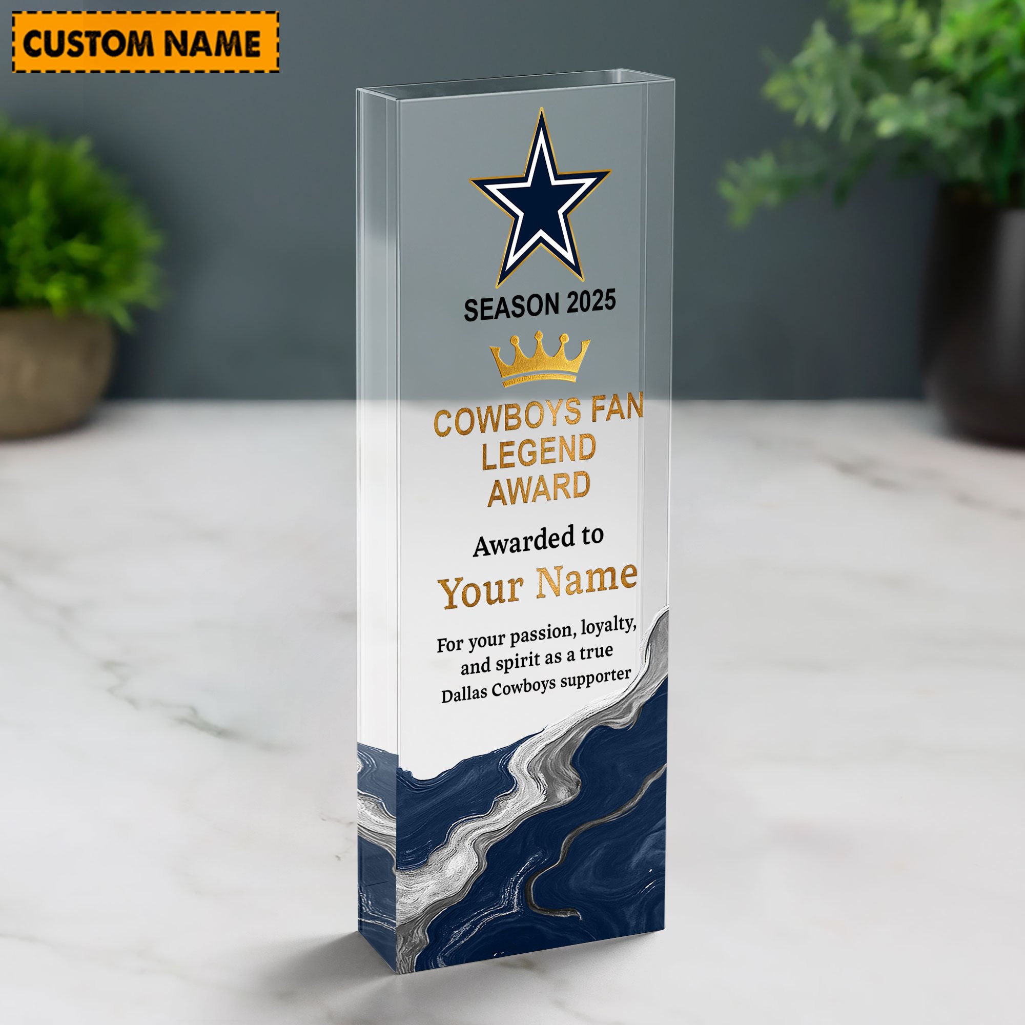 NFL Personalized Acrylic Award Plaque Funny Christmas Gift For Family - Limited Edition