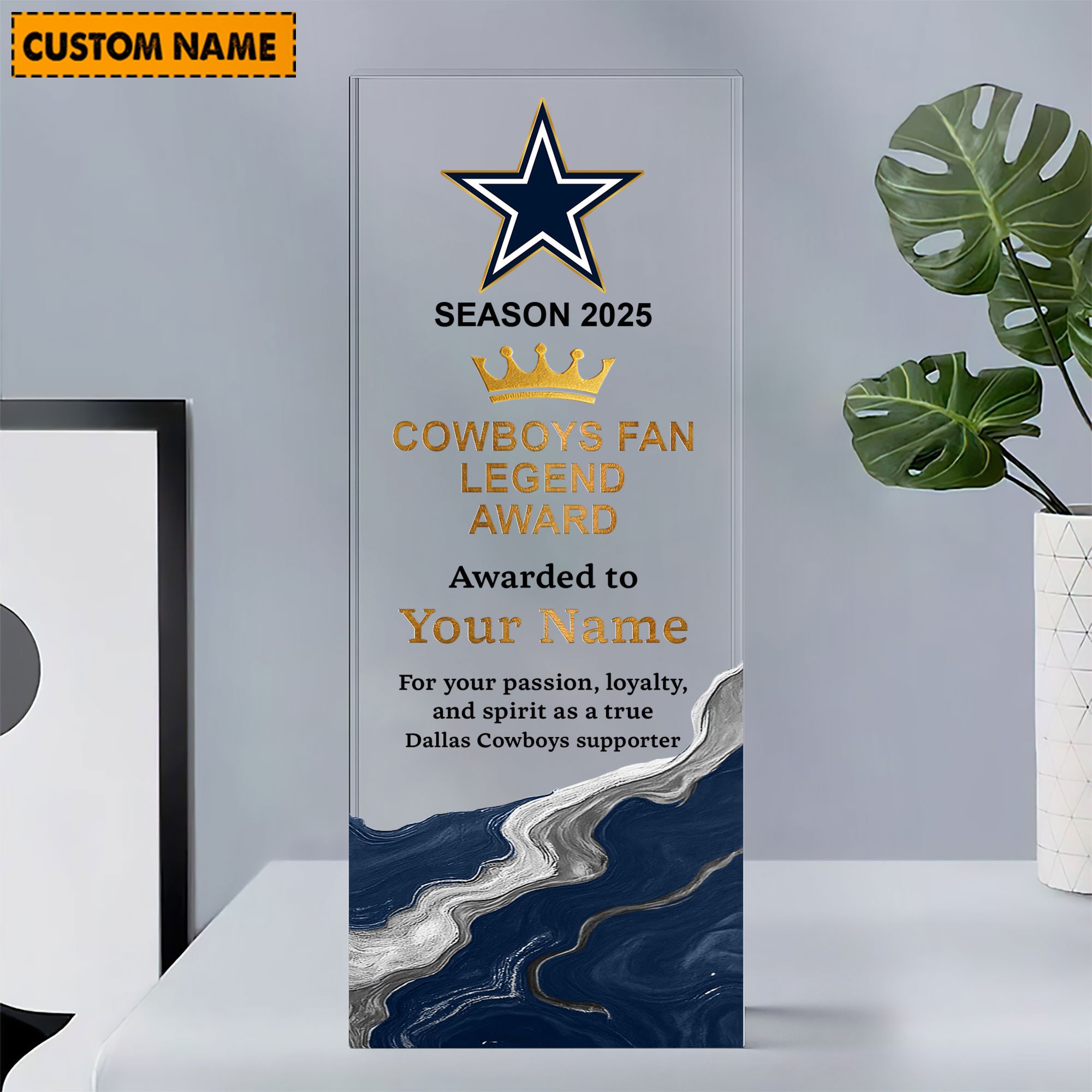 NFL Personalized Acrylic Award Plaque Funny Christmas Gift For Family - Limited Edition