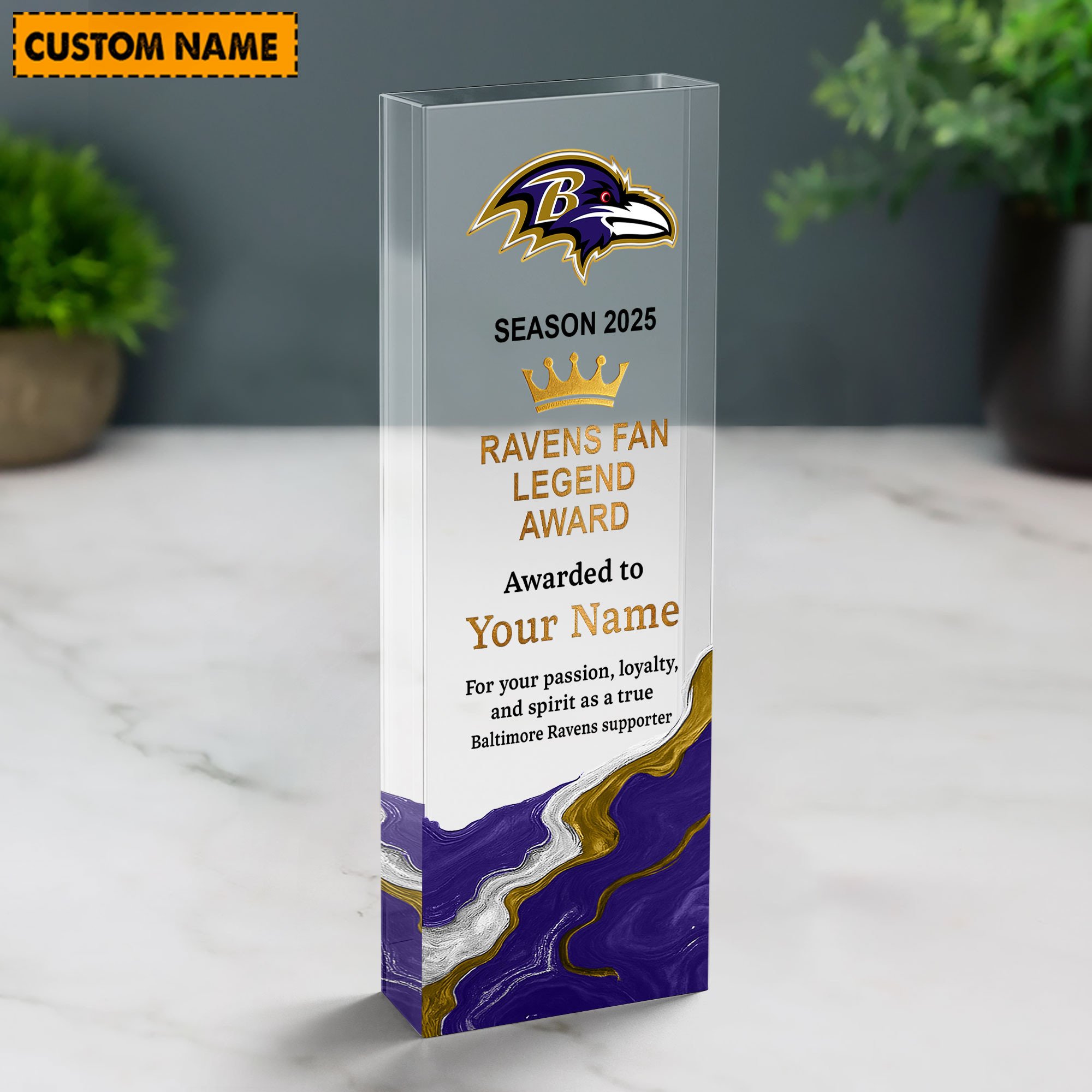 NFL Personalized Acrylic Award Plaque Funny Christmas Gift For Family - Limited Edition
