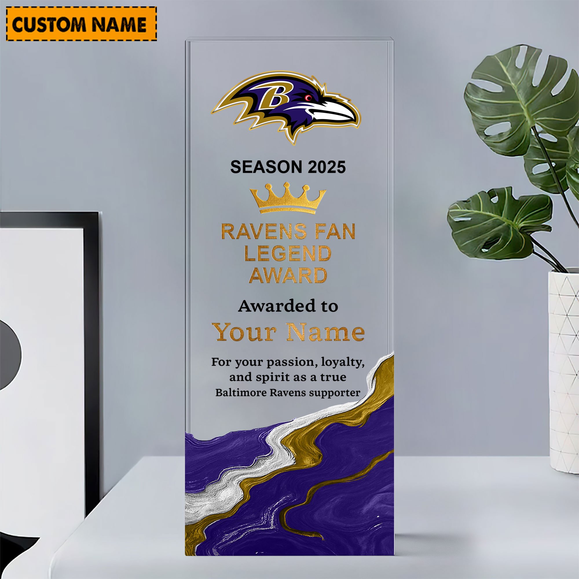 NFL Personalized Acrylic Award Plaque Funny Christmas Gift For Family - Limited Edition