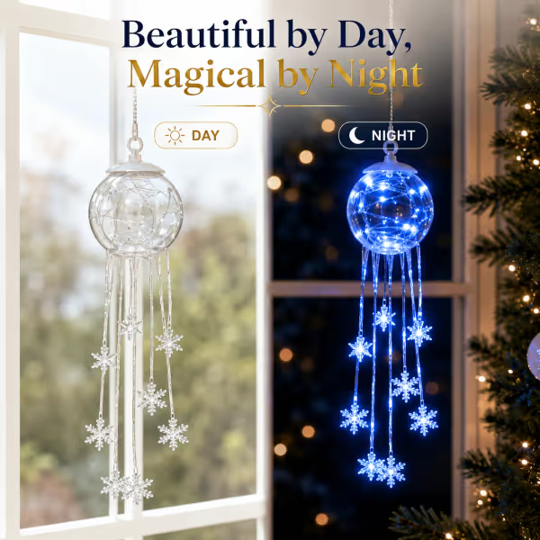 ❄️⛄️Winter Magic Snowflake – LED Hanging Christmas Ornament❄️