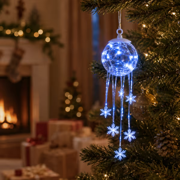 ❄️⛄️Winter Magic Snowflake – LED Hanging Christmas Ornament❄️