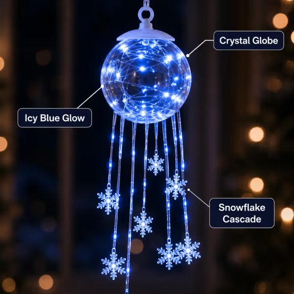 ❄️⛄️Winter Magic Snowflake – LED Hanging Christmas Ornament❄️