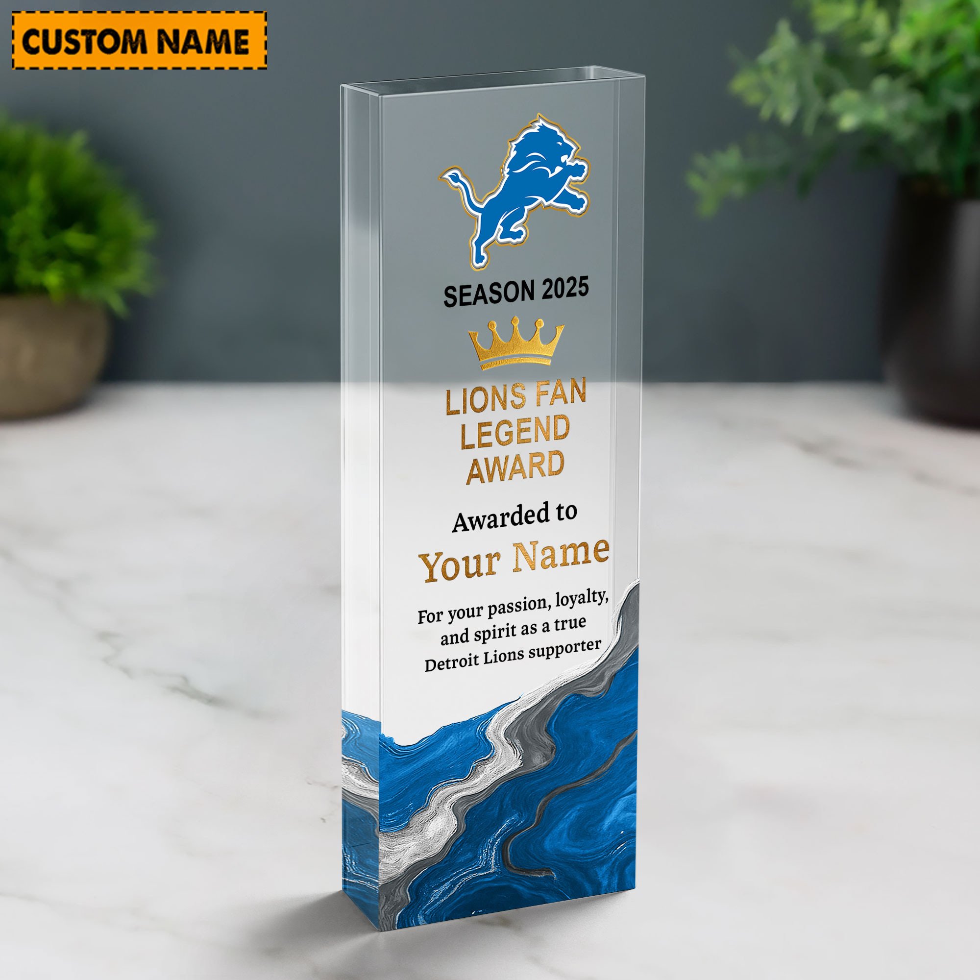 NFL Personalized Acrylic Award Plaque Funny Christmas Gift For Family - Limited Edition
