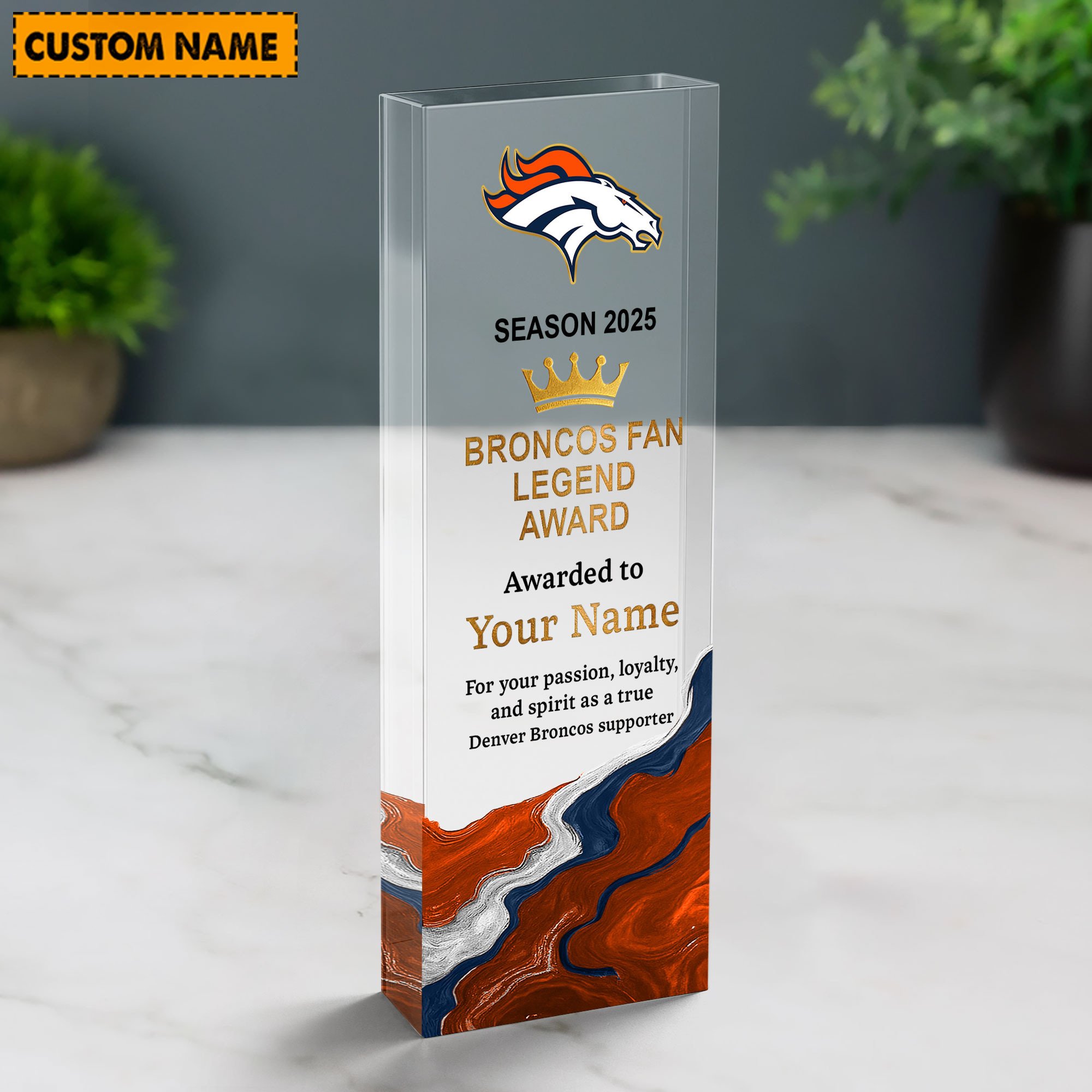 NFL Personalized Acrylic Award Plaque Funny Christmas Gift For Family - Limited Edition