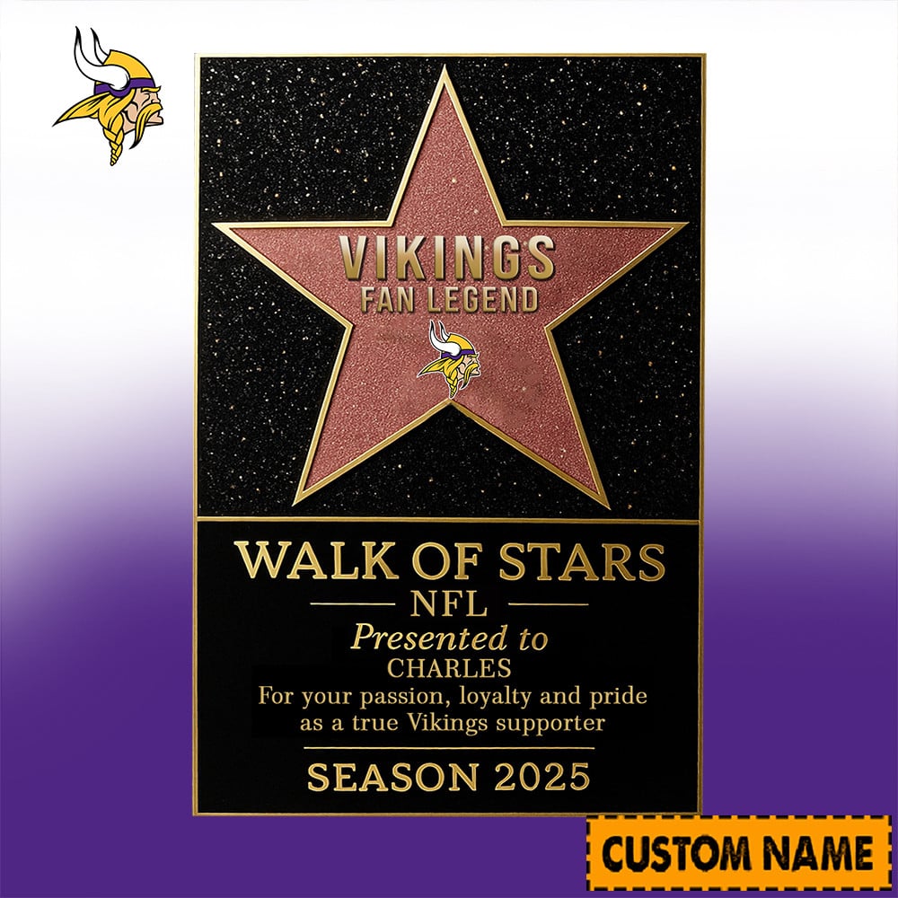 NFL Personalized Walk Of Stars Acrylic Block Plaque Funny Christmas Gift For Family - Limited Edition-Festivesl