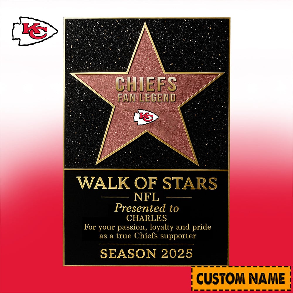 NFL Personalized Walk Of Stars Acrylic Block Plaque Funny Christmas Gift For Family - Limited Edition-Festivesl