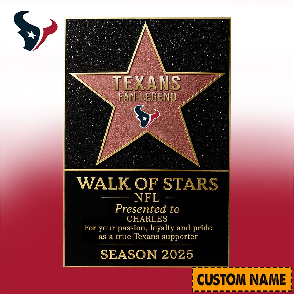 NFL Personalized Walk Of Stars Acrylic Block Plaque Funny Christmas Gift For Family - Limited Edition-Festivesl