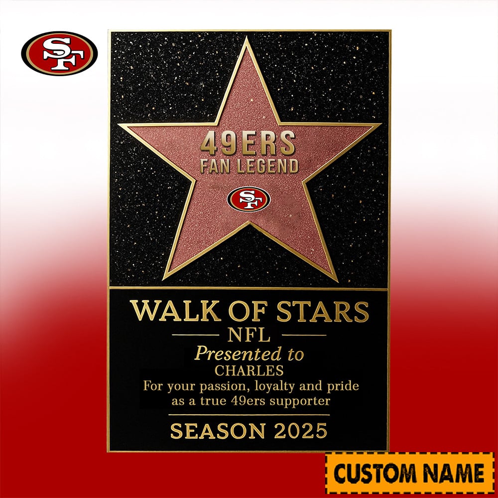 NFL Personalized Walk Of Stars Acrylic Block Plaque Funny Christmas Gift For Family - Limited Edition-Festivesl
