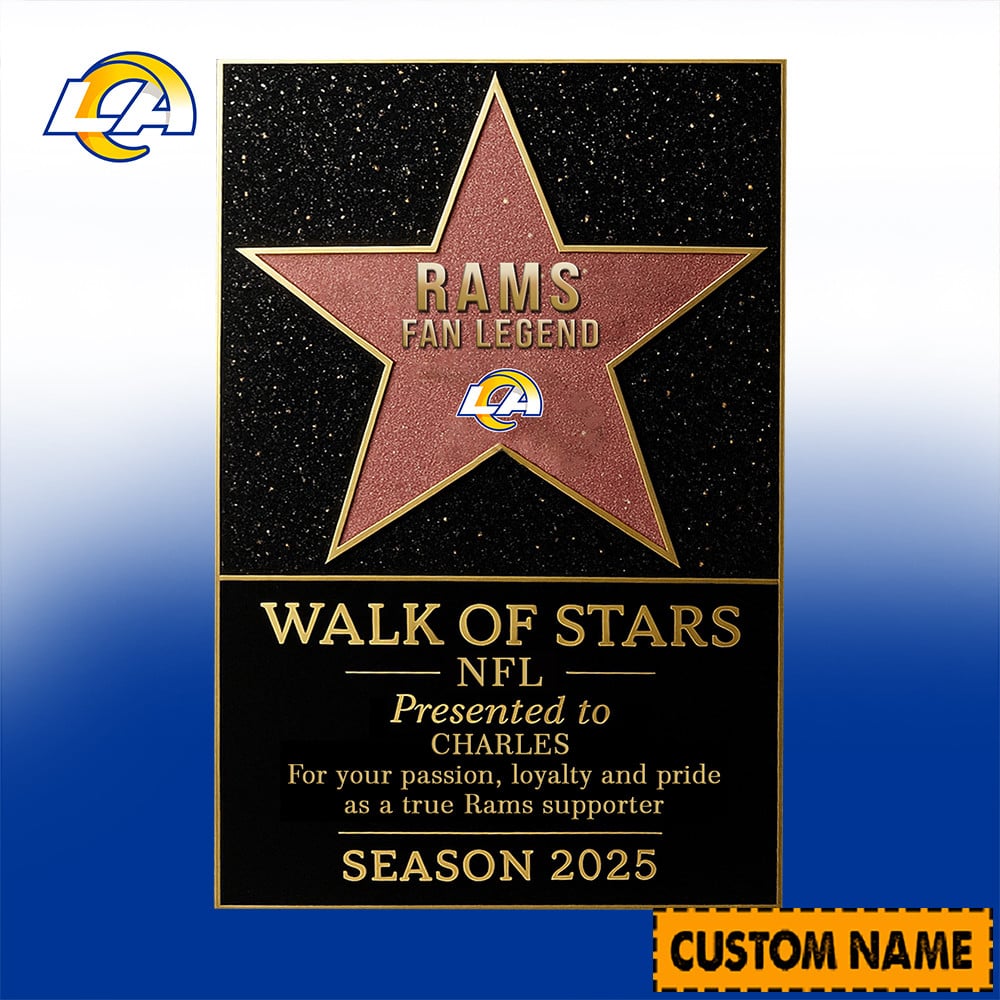 NFL Personalized Walk Of Stars Acrylic Block Plaque Funny Christmas Gift For Family - Limited Edition-Festivesl