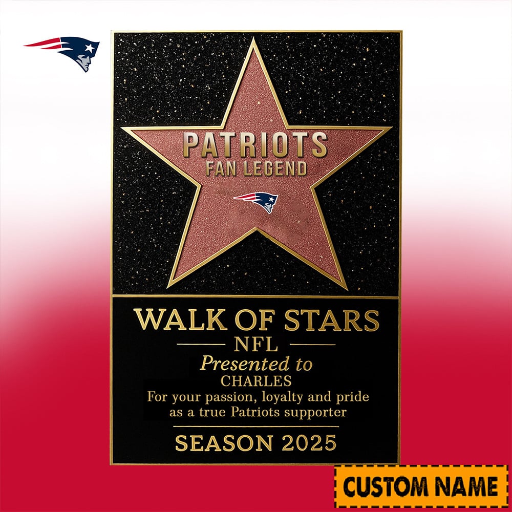 NFL Personalized Walk Of Stars Acrylic Block Plaque Funny Christmas Gift For Family - Limited Edition-Festivesl