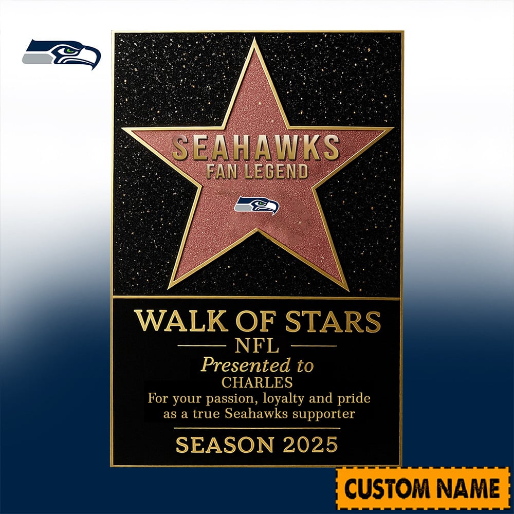 NFL Personalized Walk Of Stars Acrylic Block Plaque Funny Christmas Gift For Family - Limited Edition-Festivesl