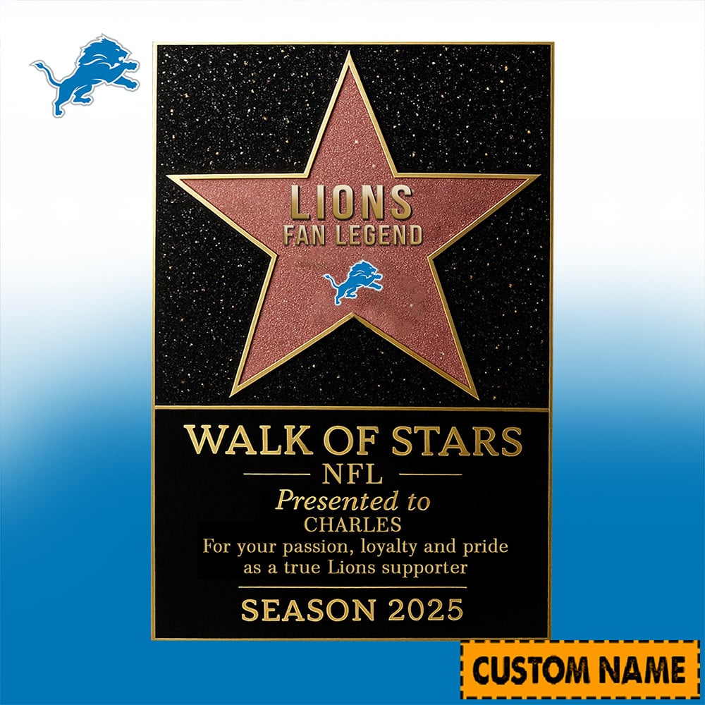 NFL Personalized Walk Of Stars Acrylic Block Plaque Funny Christmas Gift For Family - Limited Edition-Festivesl