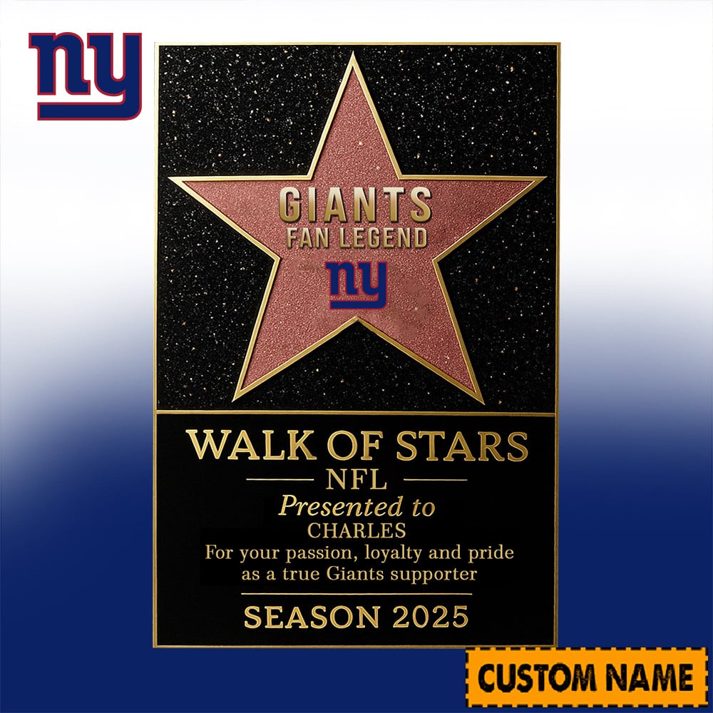 NFL Personalized Walk Of Stars Acrylic Block Plaque Funny Christmas Gift For Family - Limited Edition-Festivesl