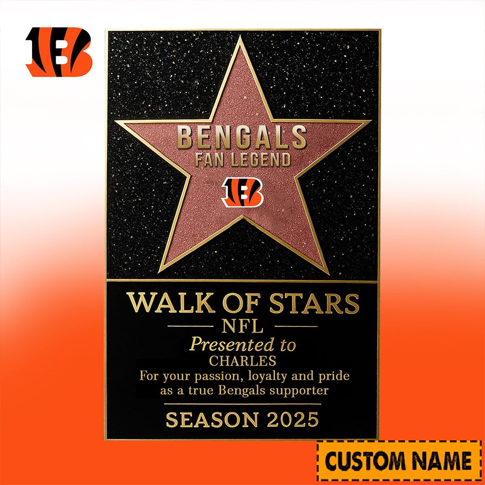 NFL Personalized Walk Of Stars Acrylic Block Plaque Funny Christmas Gift For Family - Limited Edition-Festivesl