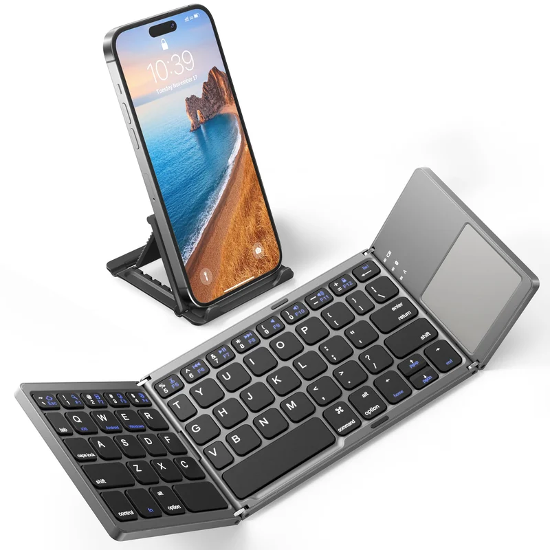 🔥Last Day Promotion 49% OFF🔥Foldable Bluetooth Keyboard with Touchpad-Festivesl