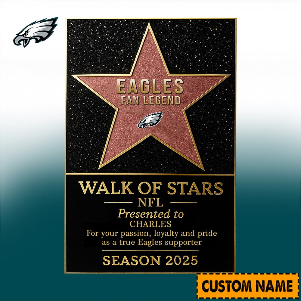 NFL Personalized Walk Of Stars Acrylic Block Plaque Funny Christmas Gift For Family - Limited Edition-Festivesl