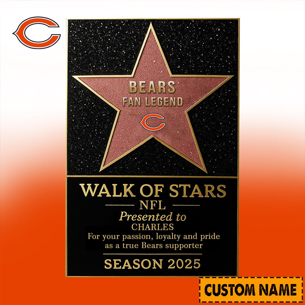 NFL Personalized Walk Of Stars Acrylic Block Plaque Funny Christmas Gift For Family - Limited Edition-Festivesl