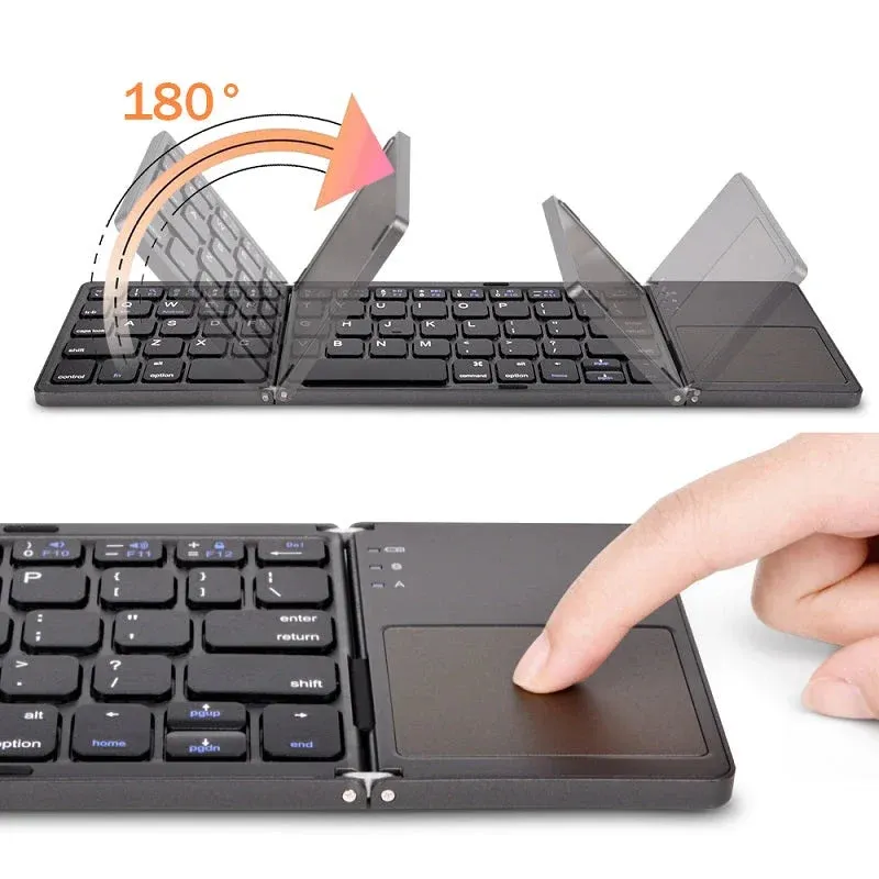 🔥Last Day Promotion 49% OFF🔥Foldable Bluetooth Keyboard with Touchpad-Festivesl